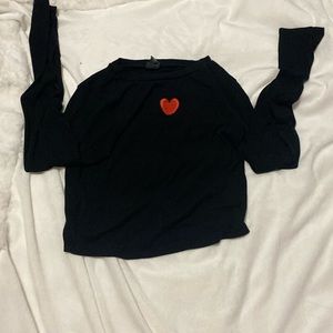 shirt with a heart on it.